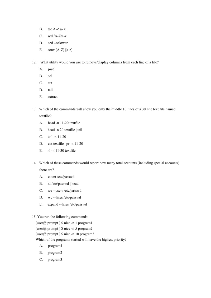 [理学]UNIX试卷及课后习题与答案.doc_第3页