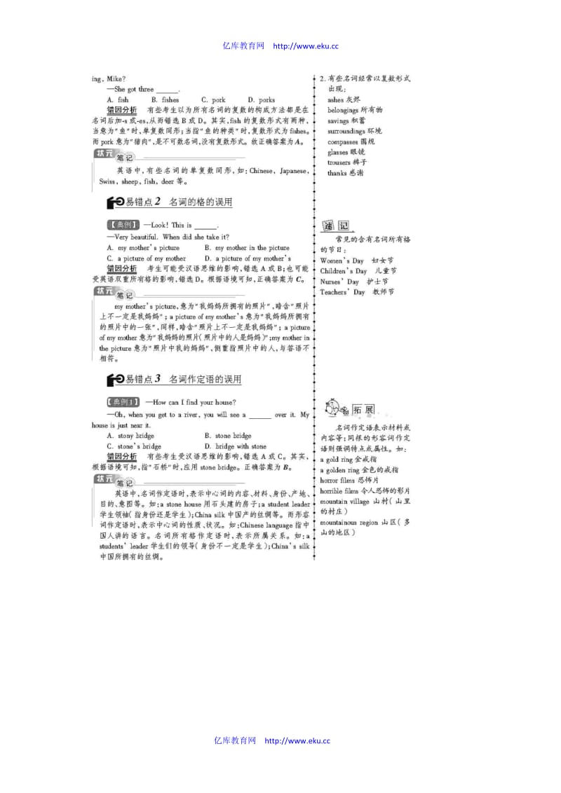 [高三英语]高考英语 状元纠错笔记 笔记单项填空.doc_第2页