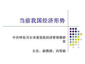 [PPT模板]当前我国经济形势.ppt