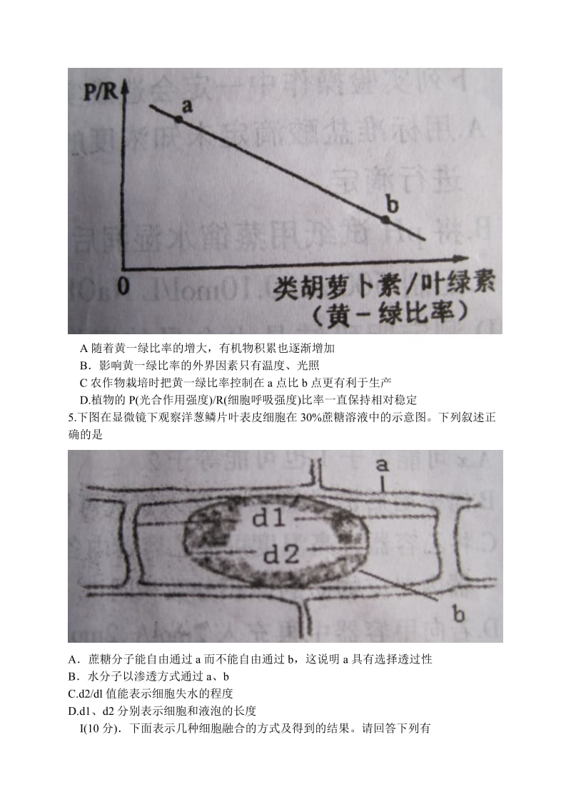 [高三理化生]泸州市一诊考试题.doc_第2页