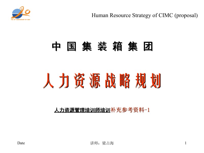 中国集装箱集团人力资源战略规划.ppt_第1页