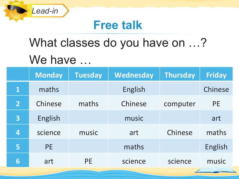 三年级下册英语课件－Unit 1《School Subjucts》（Lesson 3）｜人教（新起点）（2018秋） (共8张PPT).ppt_第3页