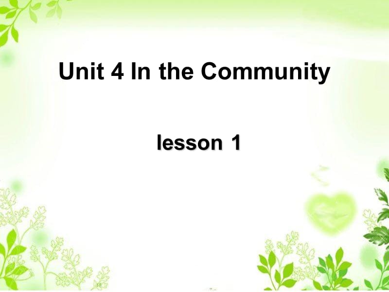 二年级上册英语课件-Unit 4 In the Community Lesson 1 3｜人教新起点（2018秋）(共14张PPT).ppt_第1页