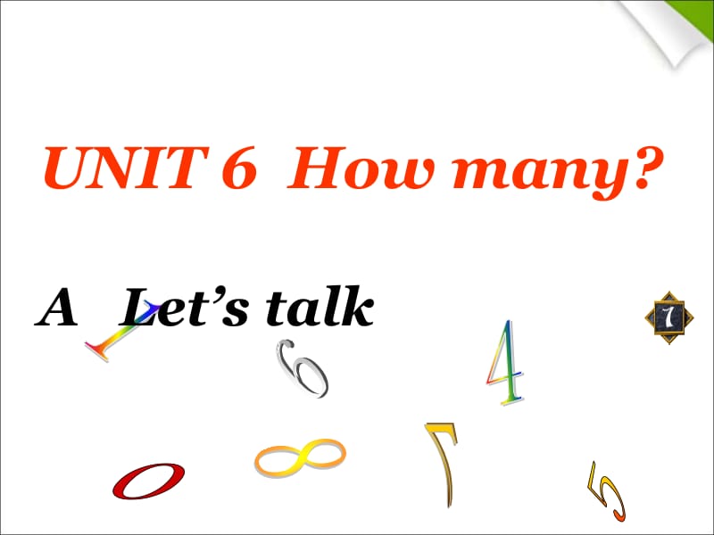 三年级下册英语课件－Unit6 《how many》｜人教（PEP)(2018秋) (共12张PPT).ppt_第1页