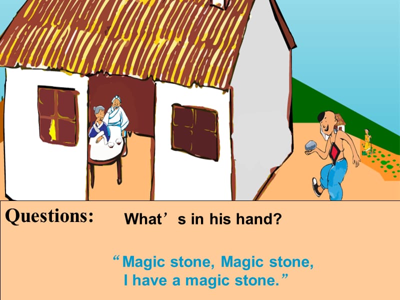 三年级下册英语课件-Unit 3 Food and Meals Lesson 18 The Magic Stone 1｜冀教版（三起）(共10张PPT).ppt_第3页