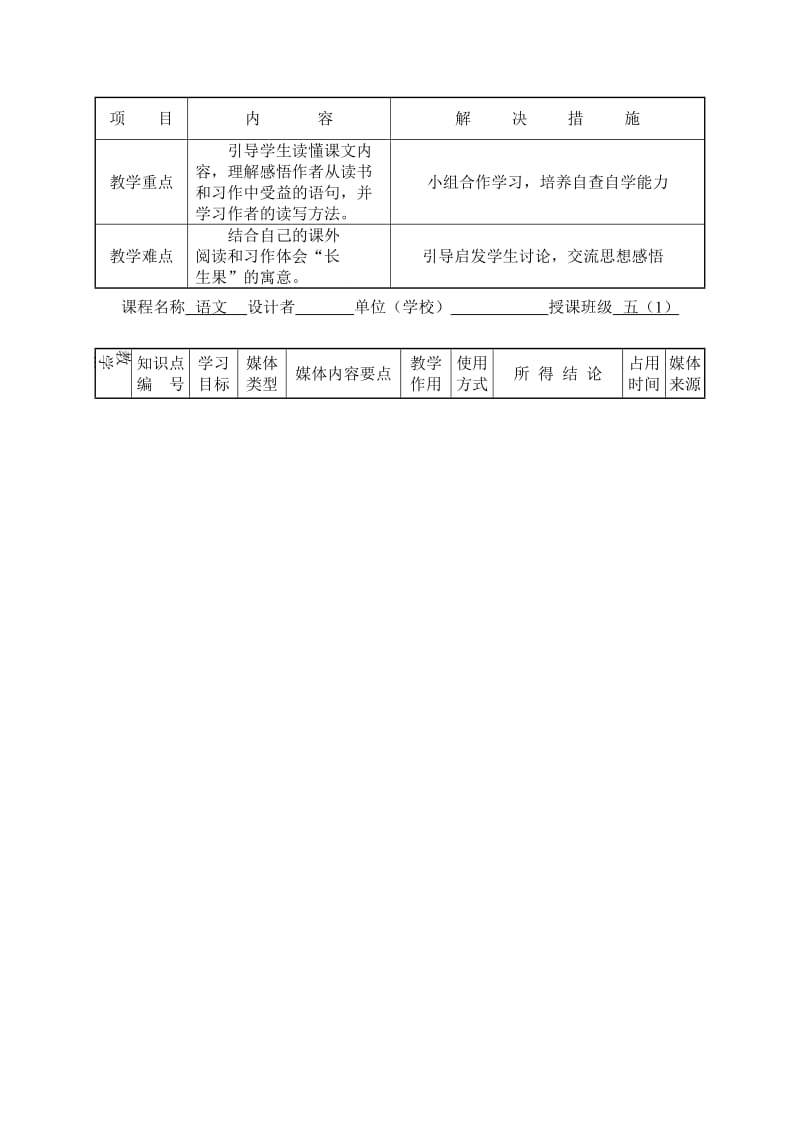 《我的“长生果》课堂教学设计.doc_第2页