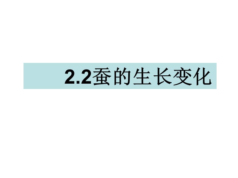 三年级下册科学课件-2.2蚕的生长变化 教科版(共18张PPT).ppt_第1页