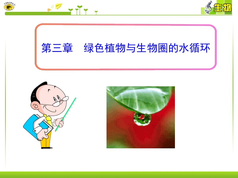 第三章绿色植物与生物圈的水循环.ppt_第1页