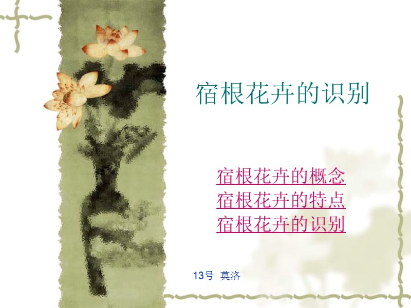 [农学]宿根花卉的识别.ppt_第1页