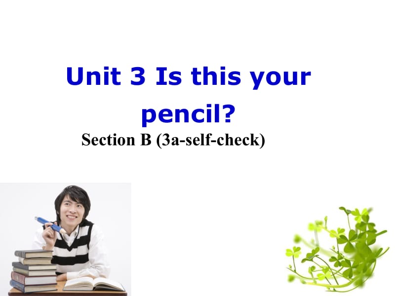 3SectionB（3a-self-check）.ppt_第1页