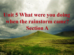 2014_新目标英语八年级下册_Unit_5_What_were_you_doing_when_the_rainstorm_came？sectionA课件.ppt