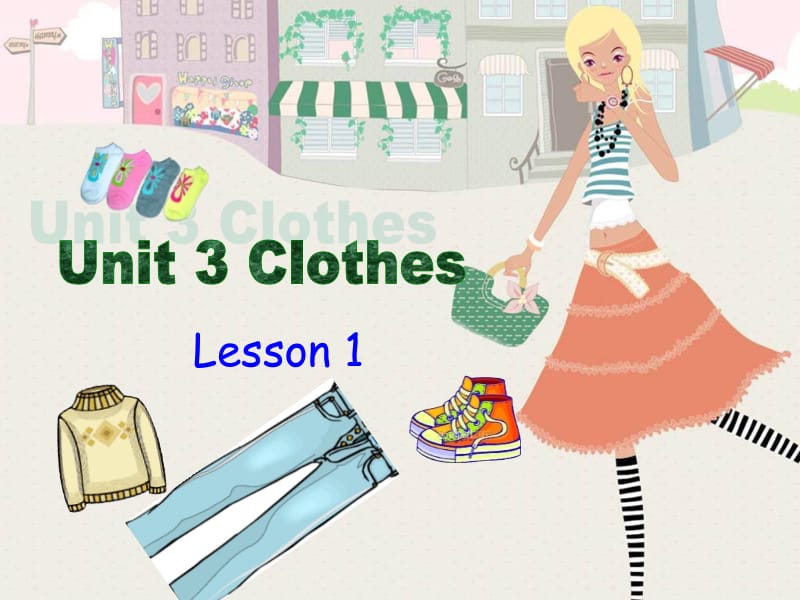 五年级上册英语课件-Unit 3 Clothes Lesson 1 北师大版（三起） (共14张PPT).ppt_第1页