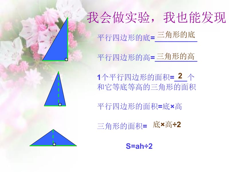 五年级上册数学课件－第五单元《三角形的面积》｜沪教版（2018秋） (共14张PPT).ppt_第3页