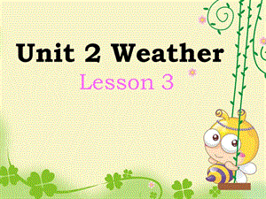 二年级下册英语课件-Unit 2 Weather Lesson 3人教（新起点） (共15张PPT).ppt