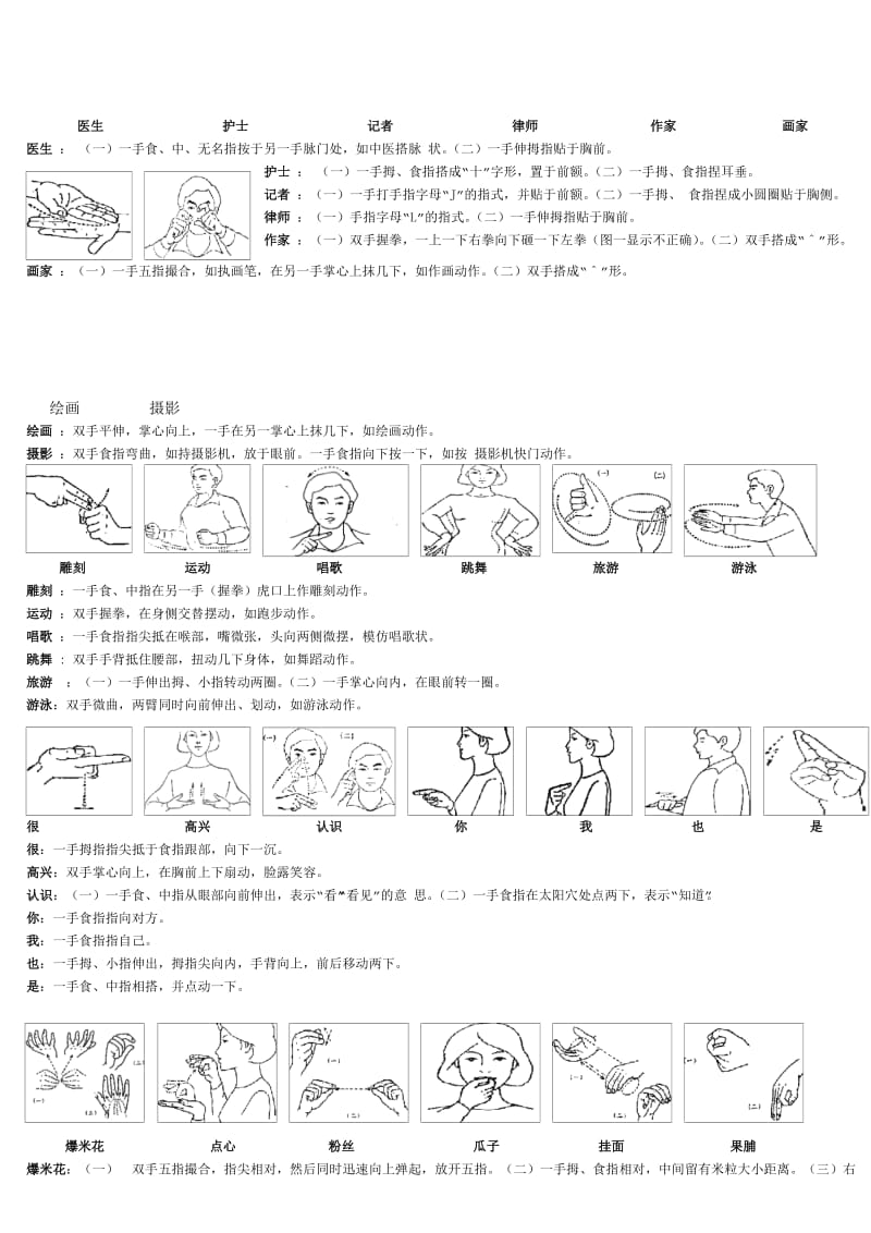 学习手语 简单手语教程..doc_第3页