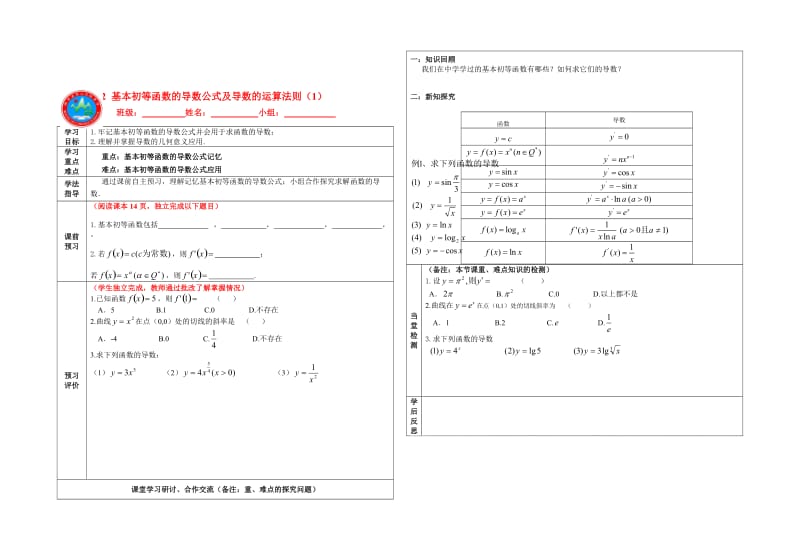 05 1.2.2基本初等函数的导数公式及导数运算法则1 杨碧.doc_第1页