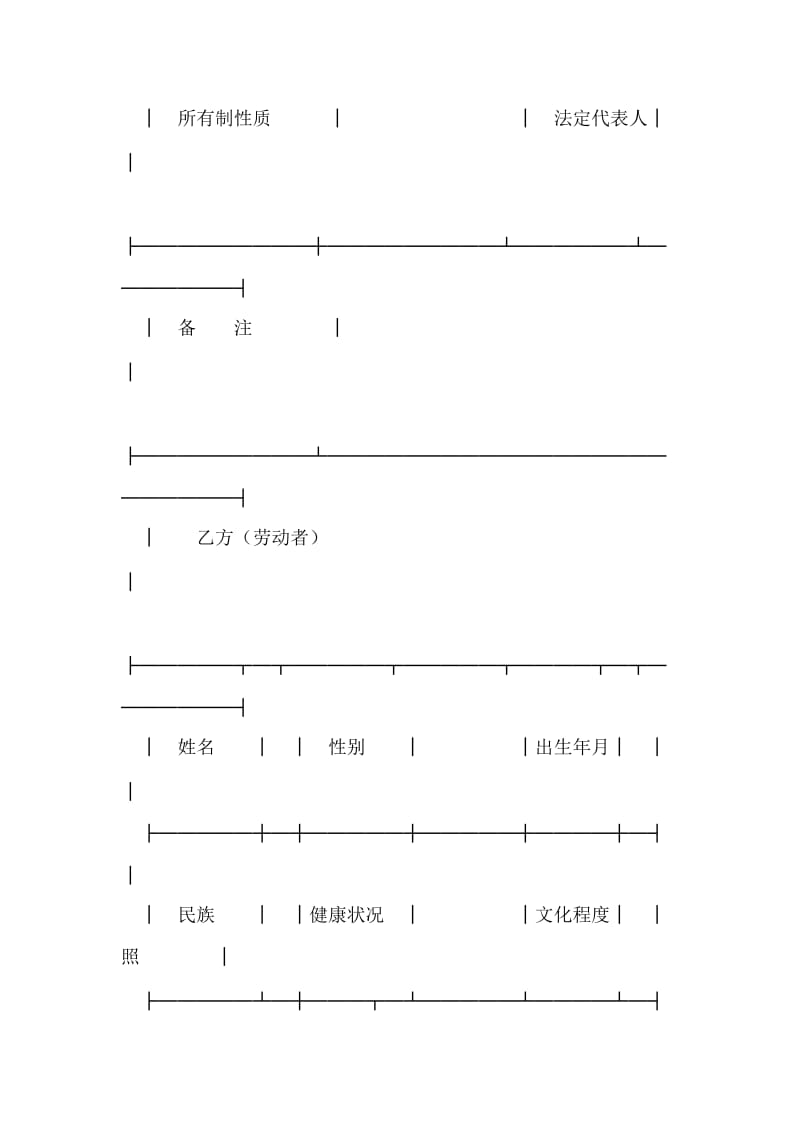 云南省劳动合同书.doc_第2页