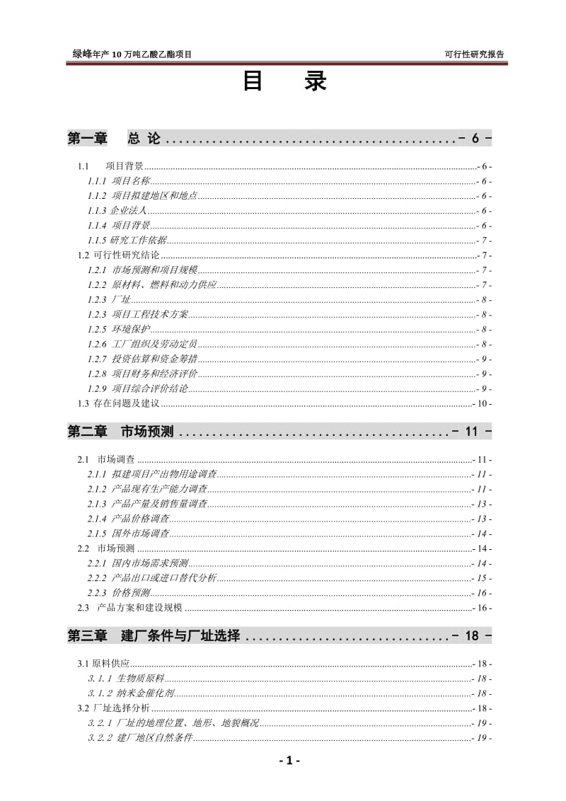 10万吨年乙酸乙酯合成项目可行性研究报告.doc_第2页