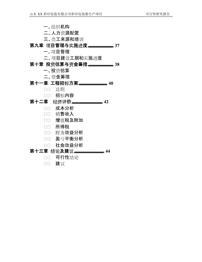 山东XX彩印包装有限公司彩印包装生产项目可行性研究报告.doc_第2页