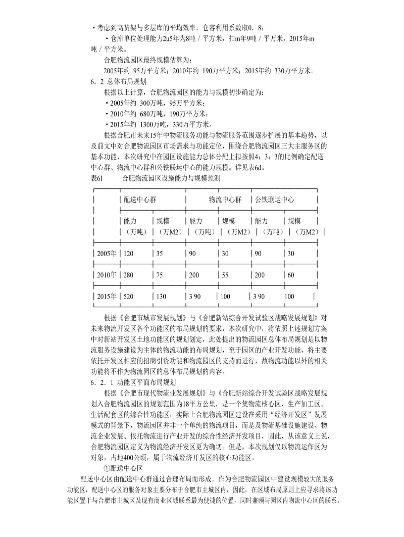 合肥现代物流园区-可行性研究报告6-总体发展规划44547.doc_第3页