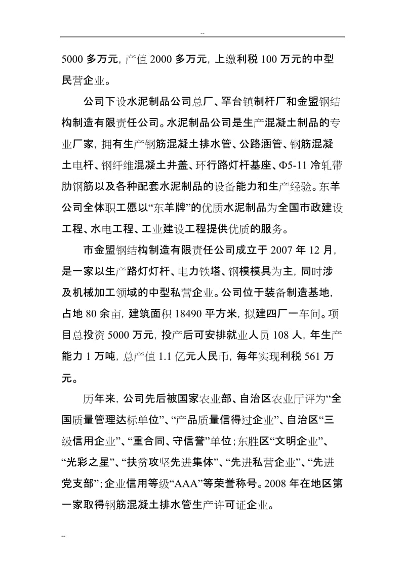 某公司钢筋混凝土排水管生产设备改造项目可行性研究报告 (2).doc_第2页