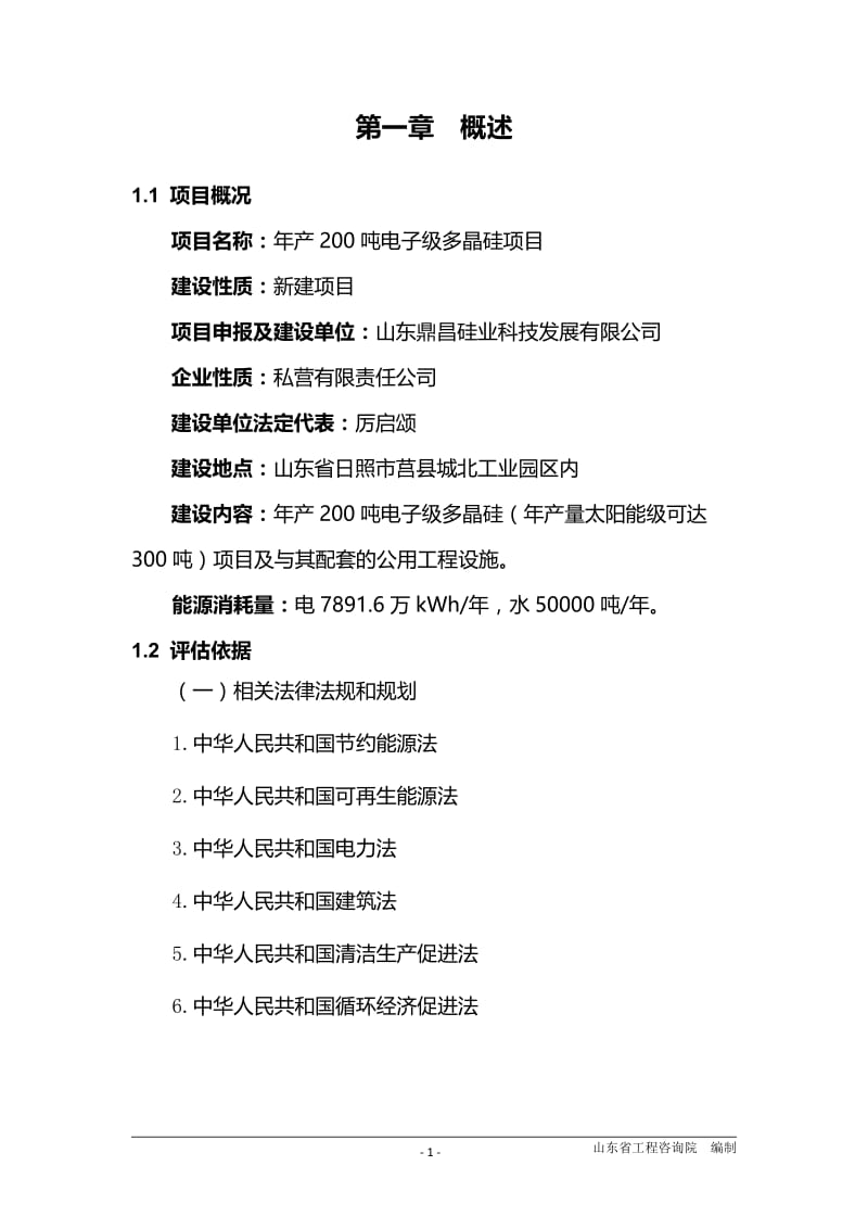 年产200吨电子级多晶硅项目可行性研究报告24269.doc_第2页