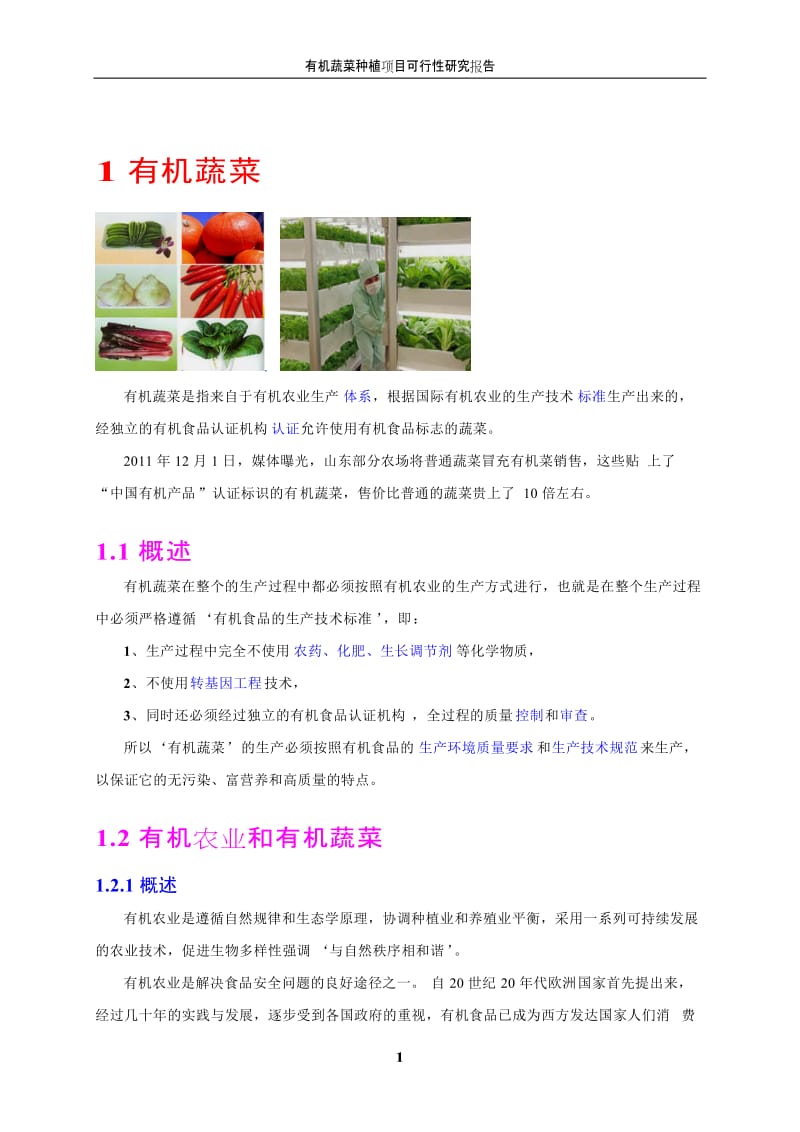 有机蔬菜种植建设项目可行性研究报告.doc_第3页