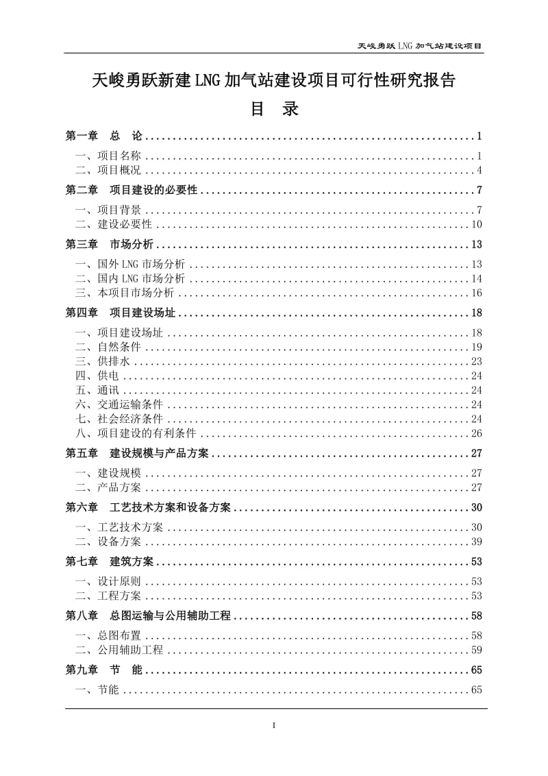 天峻勇跃新建LNG加气站建设项目可行性研究报告29929.doc_第1页