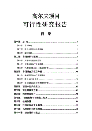 大连某高尔夫项目可行性研究报告2.doc