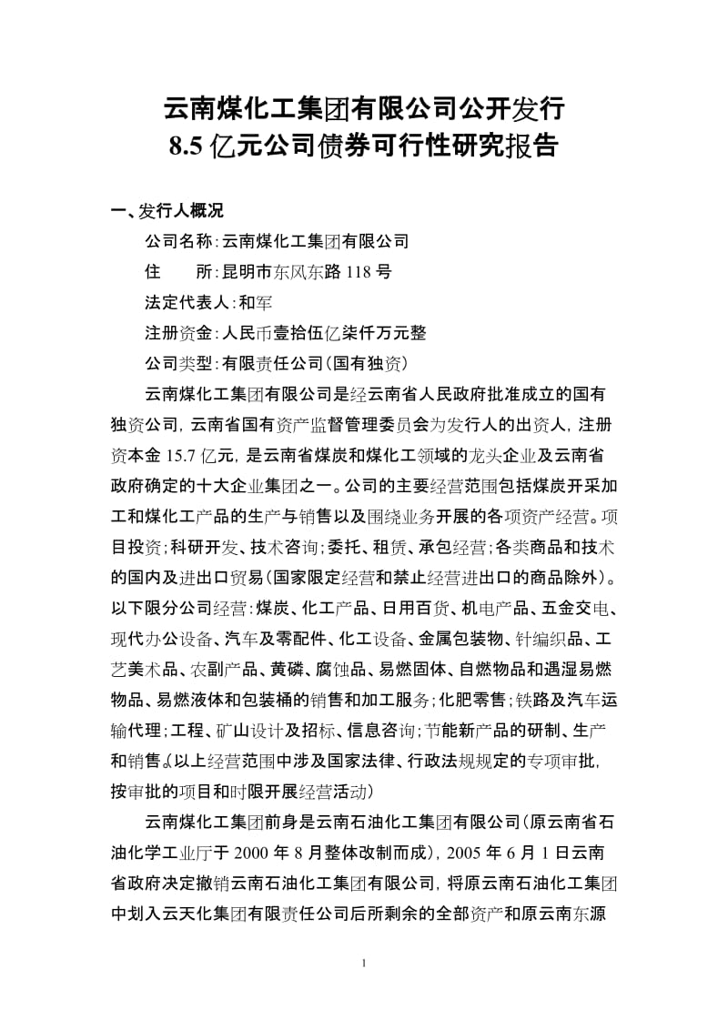 发行公司债券可行性研究报告.doc_第1页