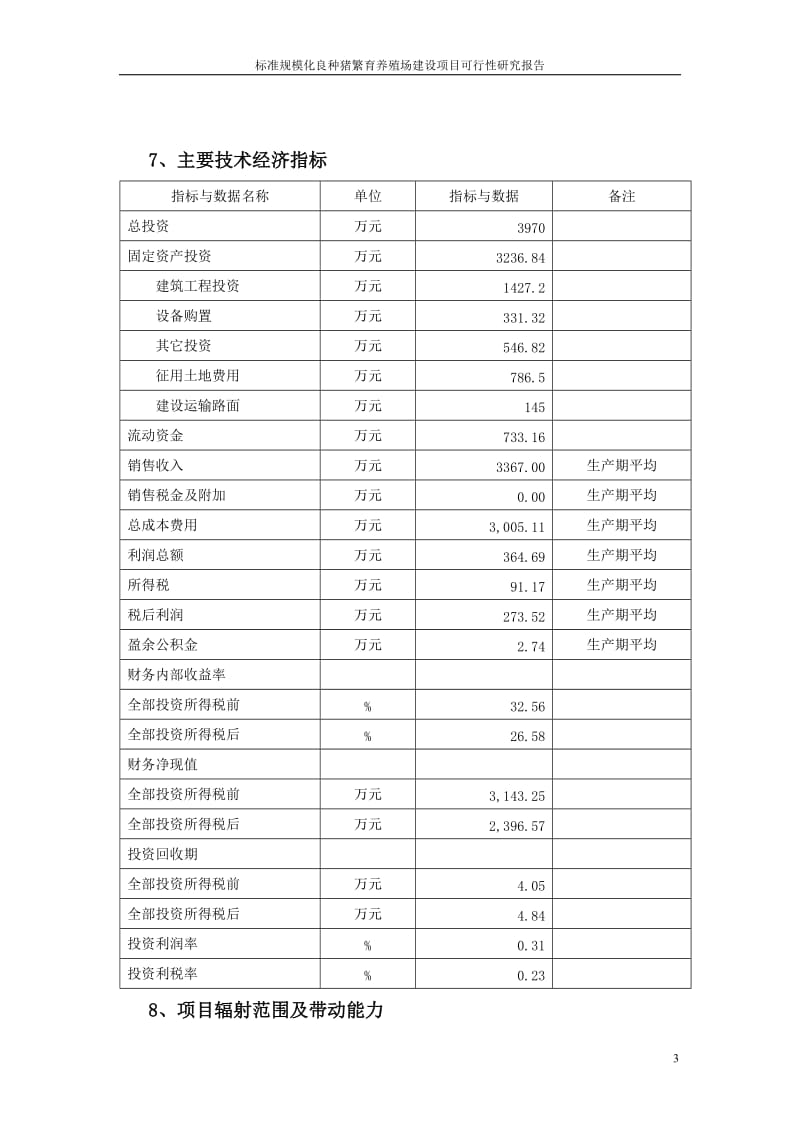 标准规模化良种猪繁育养殖场建设项目可行性研究报告.doc_第3页