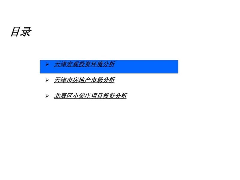 天津市北辰区小贺庄项目可行性研究报告2007-39PPT.ppt_第3页