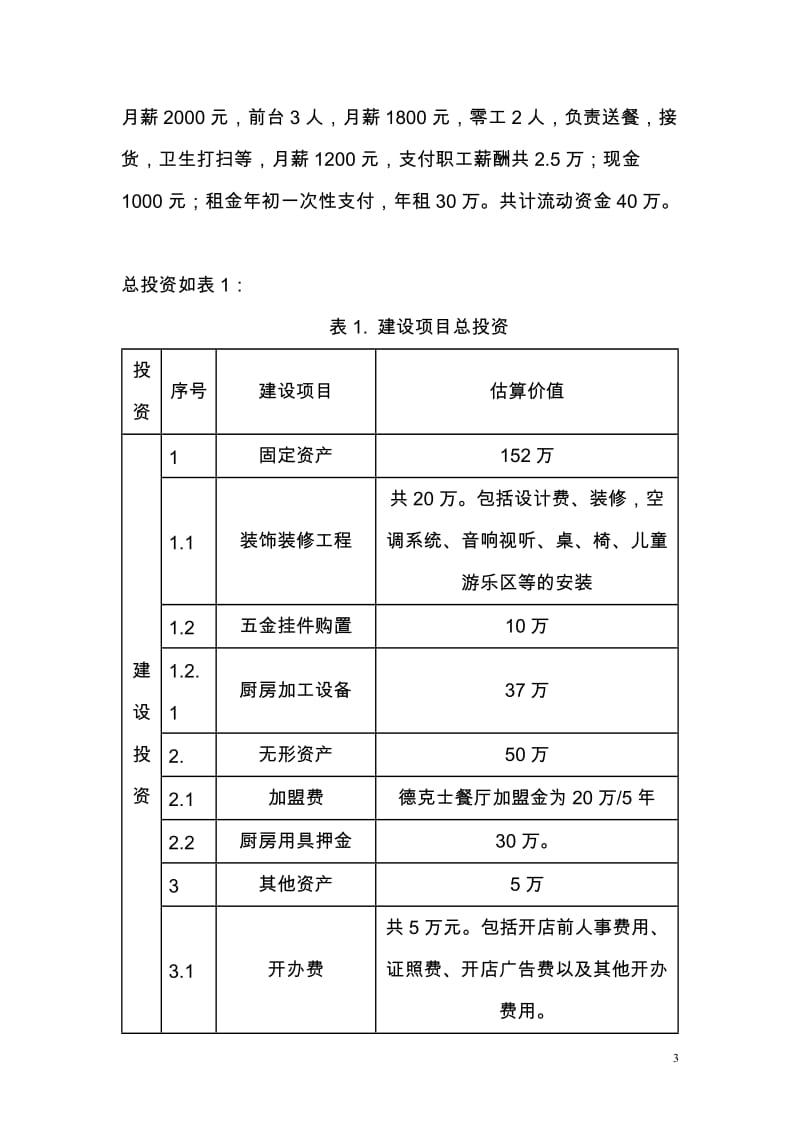 德克士嘉年华餐厅可行性研究报告.doc_第3页