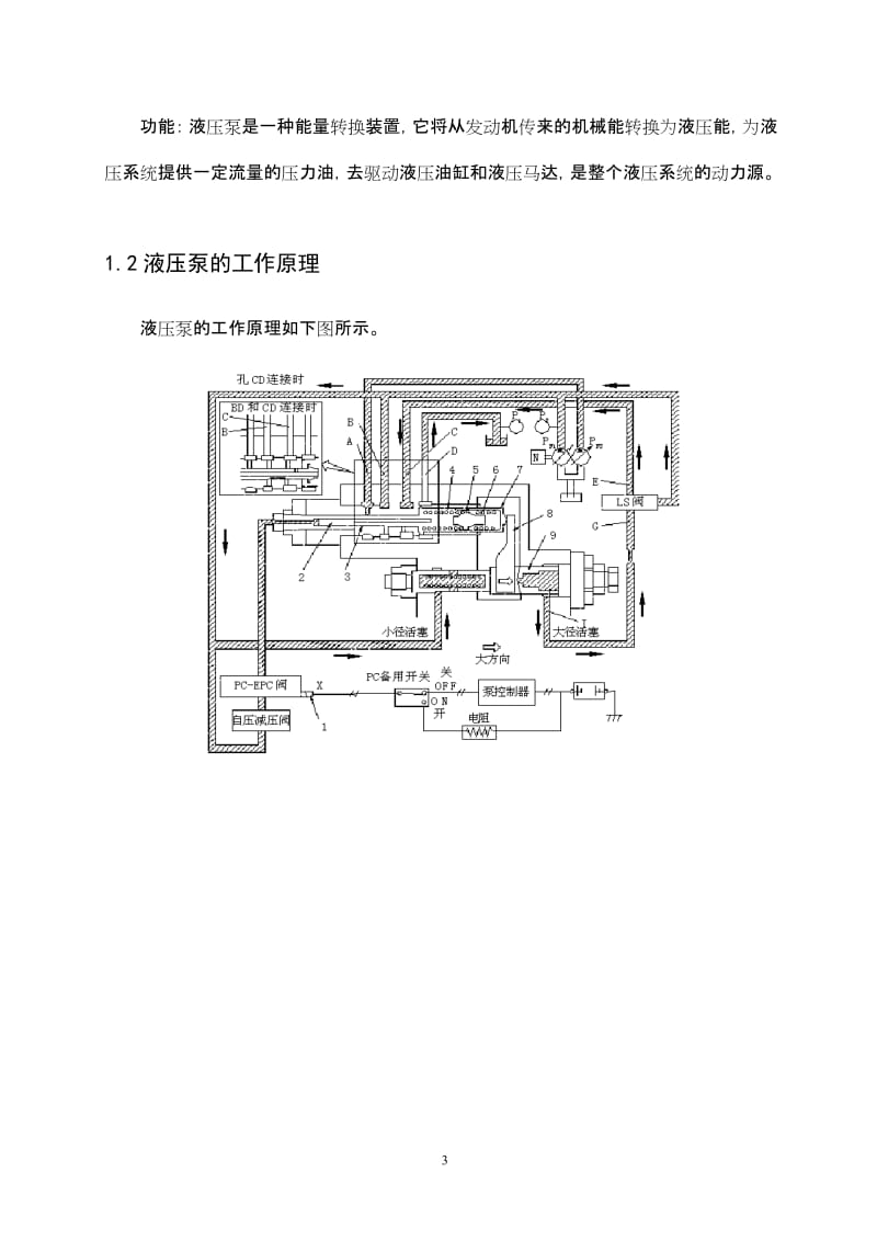 毕业设计（论文）-PC200-7挖掘机液压泵的结构与功能及工作原理设计.doc_第3页