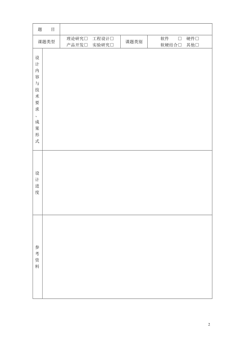 南京邮电大学毕业设计(论文)相关表格(理工类).doc_第2页