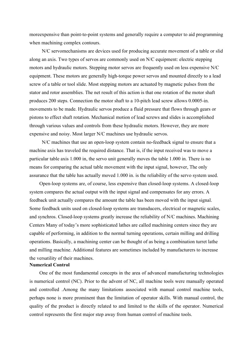 机械专业毕业生设计（论文）外文翻译-数控机床的组成部分.doc_第2页