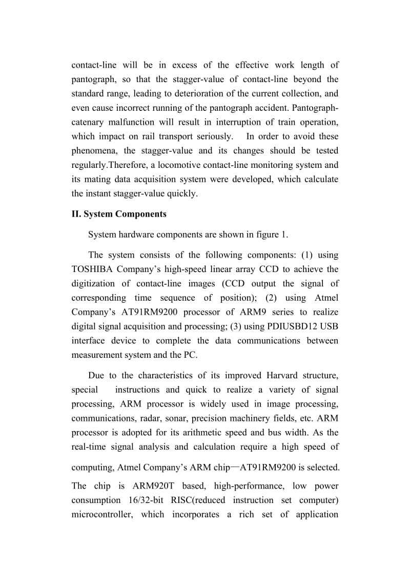 基于ARM和线阵CCD的高–高速数据采集系统 毕业论文外文翻译.doc_第2页