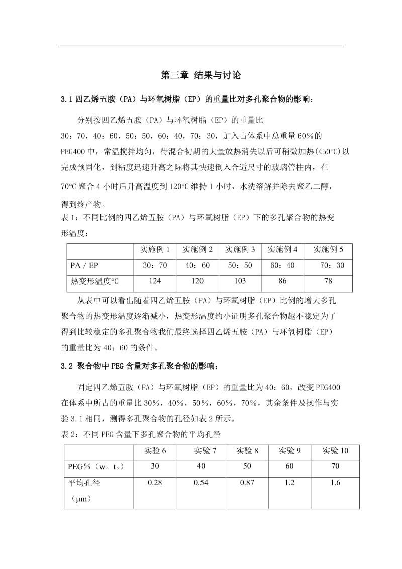 环氧树脂多孔材料制备 毕业论文.doc_第3页