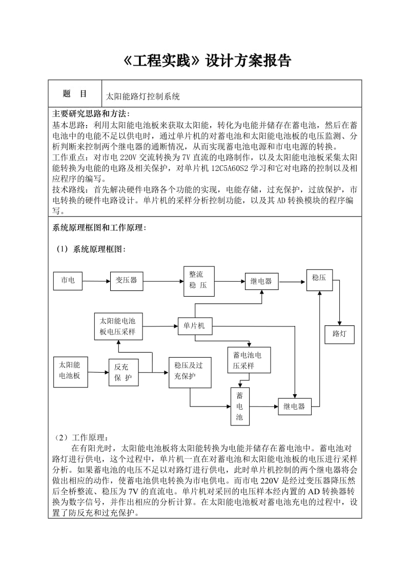 太阳能路灯控制系统_毕业论文.doc_第2页