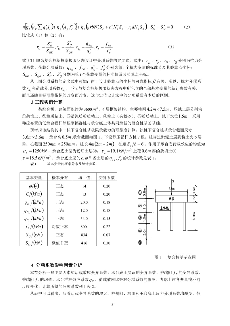 论文（设计）-基于概率极限状态设计的复合桩基分项系数研究42786.doc_第2页