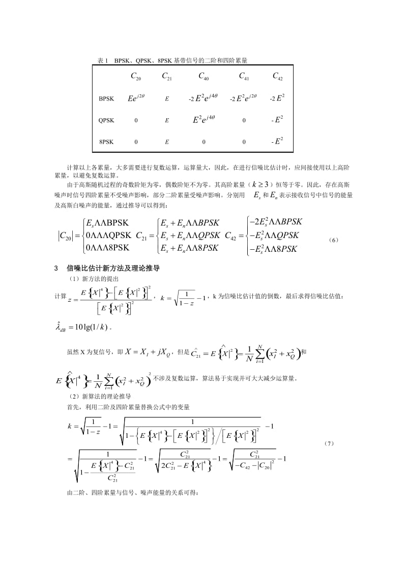 论文（设计）-基于四阶累量的PSK 信号信噪比估计高效算法05119.doc_第2页