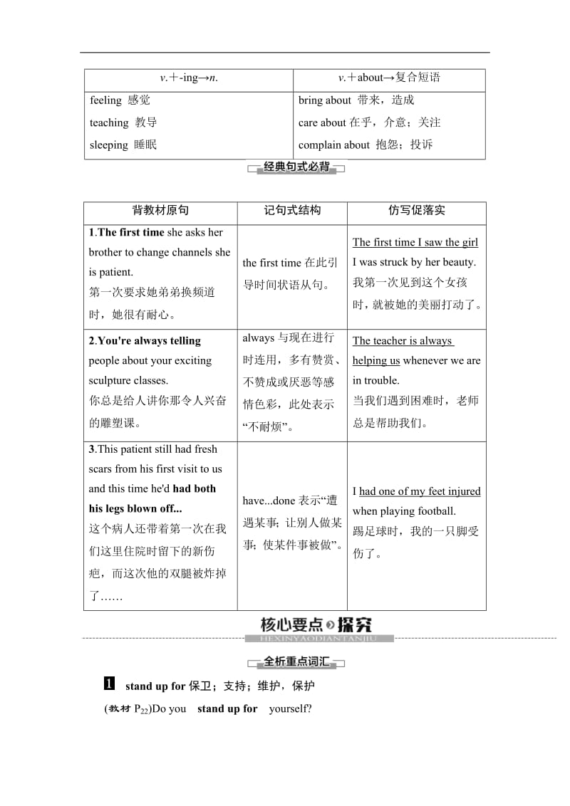 2019-2020同步北师大英语选修八新突破讲义：Unit 23 Section Ⅳ　Language Points（Ⅱ）　（Lesson 2 &amp Lesson 3） Word版含答案.pdf_第3页