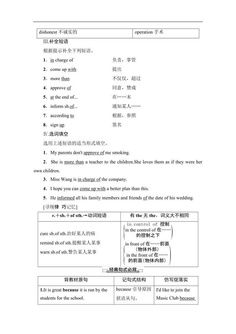 2019-2020同步译林英语必修一新突破讲义：Unit 1 Section Ⅵ　Language points（Ⅲ）（Project） Word版含答案.pdf_第2页