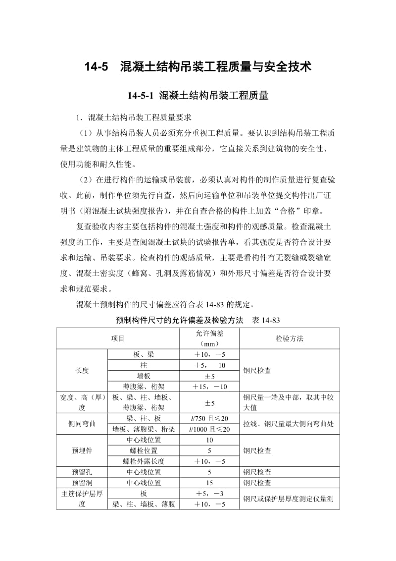 混凝土结构吊装工程质量与安全技术.doc_第1页