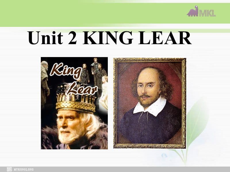 英语：Unit 2《King Lear》Warming up课件（新人教版选修10）.ppt_第1页