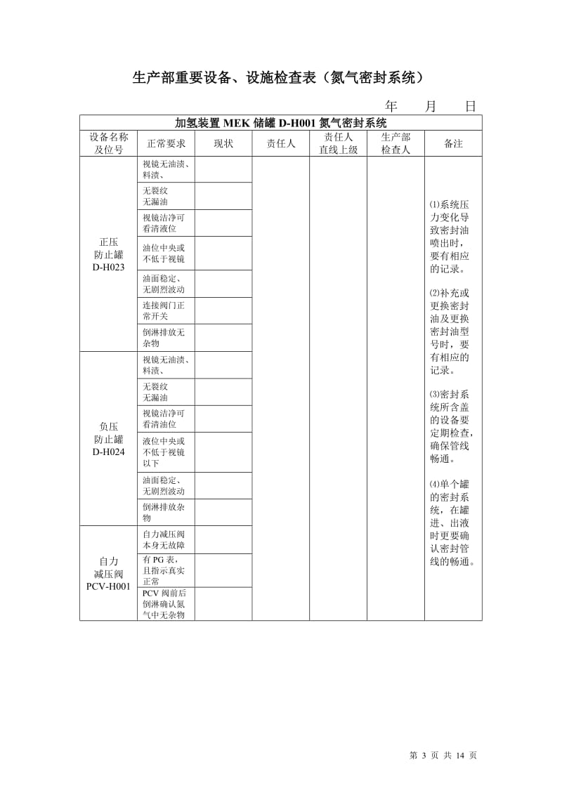 甲醛工序关键设备-氮封检查表格.doc_第3页