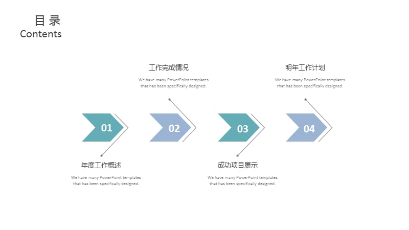 简约创意商务年度总结工作汇报ppt模板.pptx_第2页