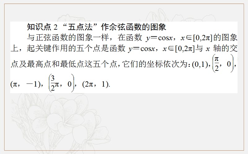 2018-2019学年高一数学人教B版必修4课件：1.3.3 余弦函数的图象与性质 .ppt_第3页