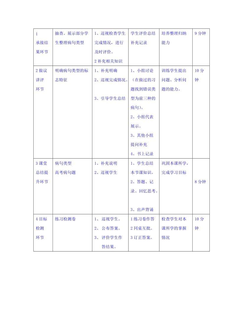 高中语文必修三教案：四月月考试卷讲评第一课时 .doc_第2页