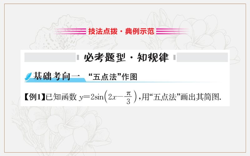 2019人教A版数学必修四课件：第一章 三角函数 1.5 函数y＝Asin（ωx＋φ）的图象 .ppt_第3页